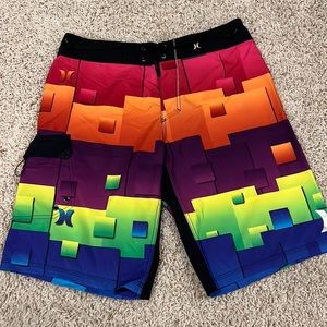 Men’s Hurley Board Shorts, Bathing Suit, Swim 31